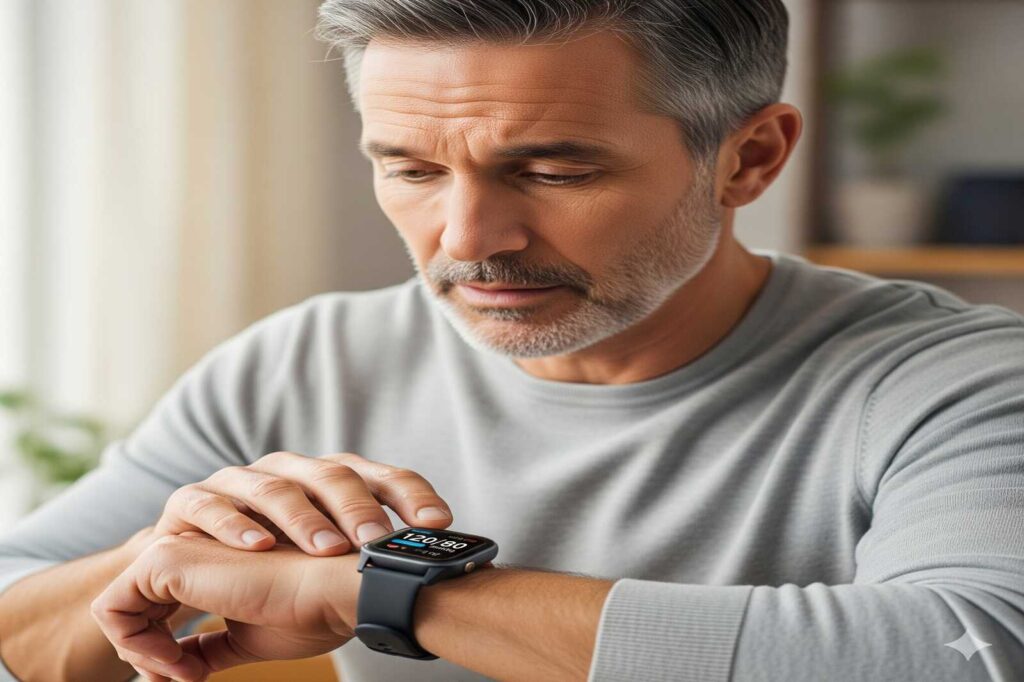 smart watch with blood pressure and heart rate monitor